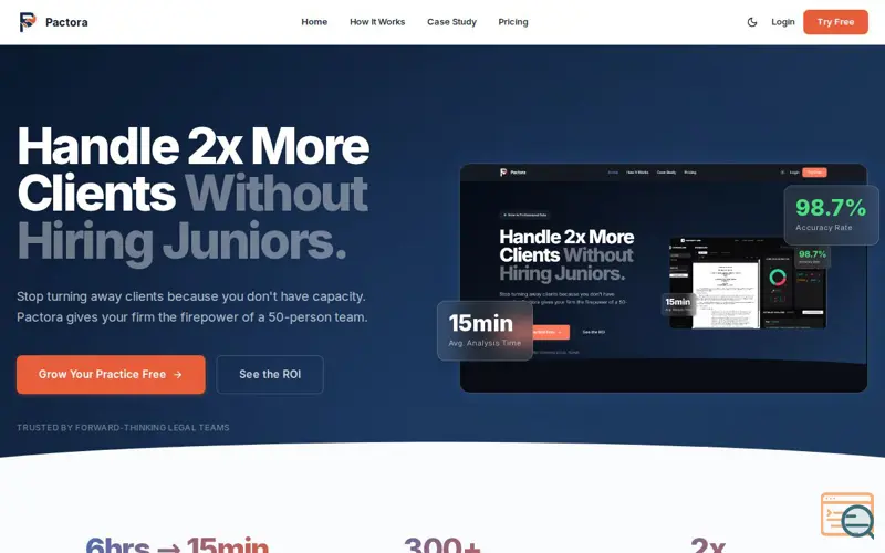 Screenshot of Pactora