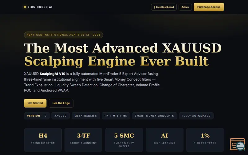 Screenshot of XAUUSD AI 