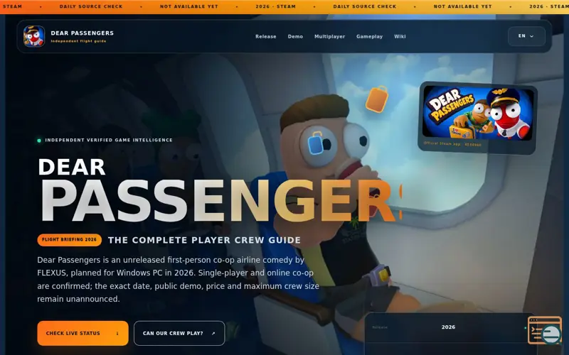 Screenshot of Dear Passengers Crew