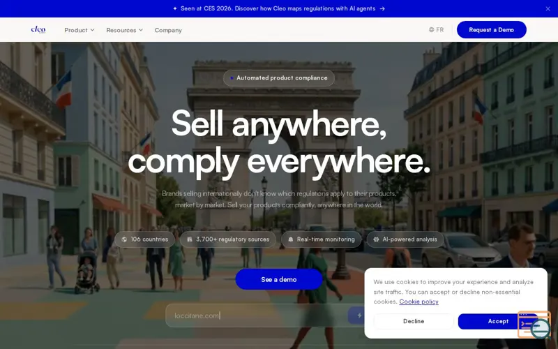 Screenshot of Cleo Labs