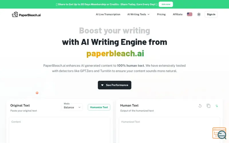 Screenshot of PaperBleach, a launch using MUI