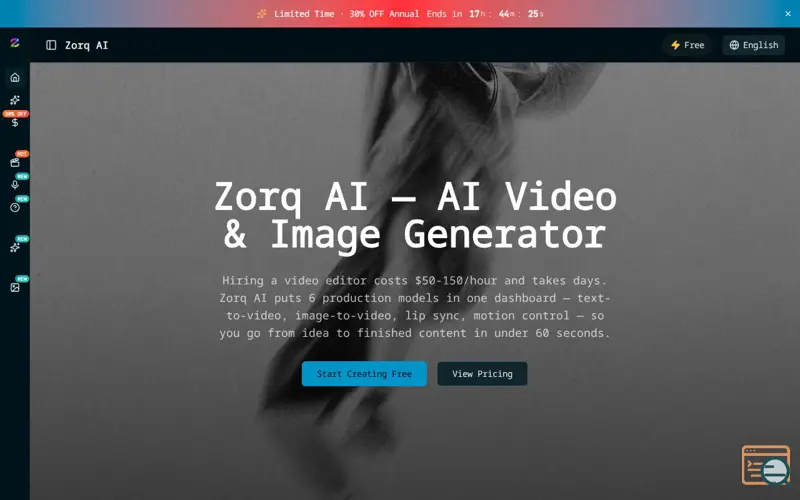 Screenshot of Zorq AI