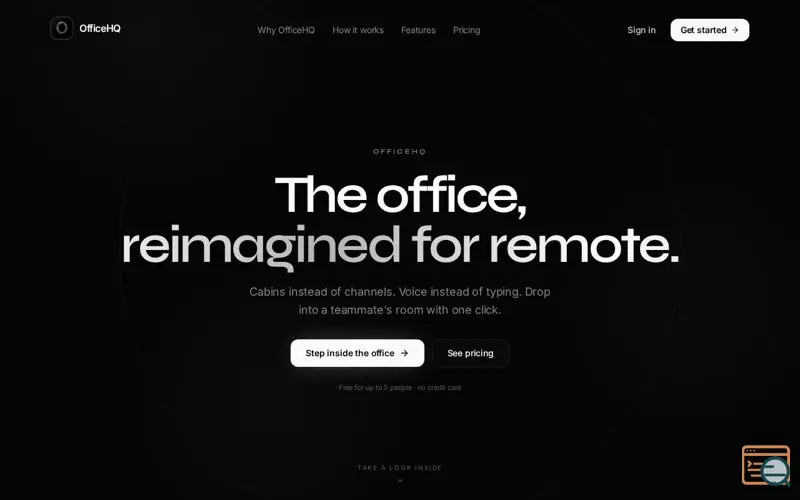 Screenshot of OfficeHQ