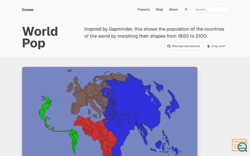 Screenshot of World Pop