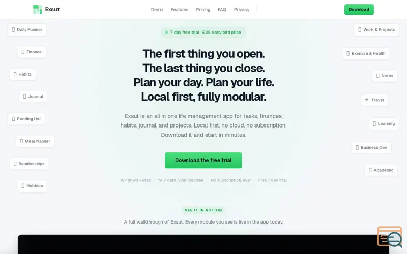 Screenshot of Exsut