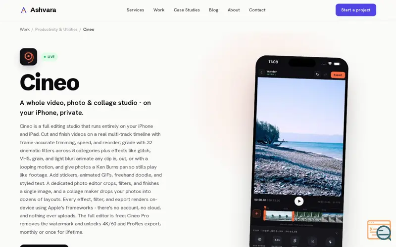Screenshot of Cineo - Photo & Video Maker