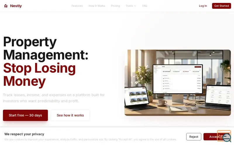 Screenshot of Nestly
