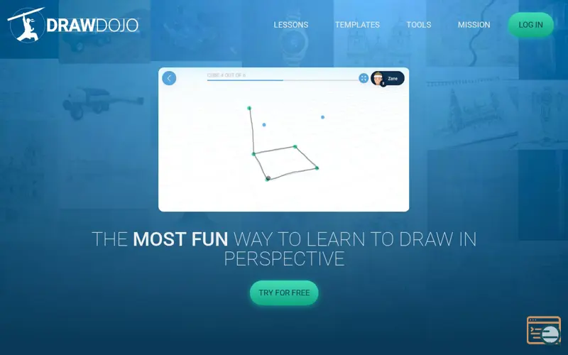 Screenshot of DrawDojo