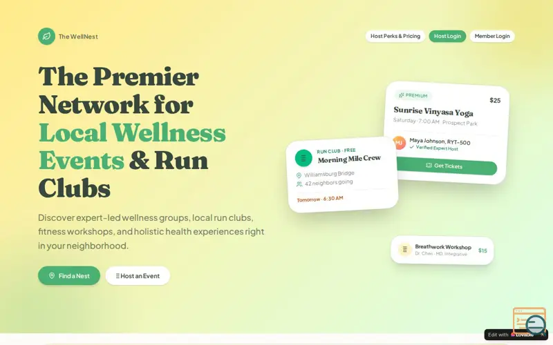 Screenshot of The WellNest