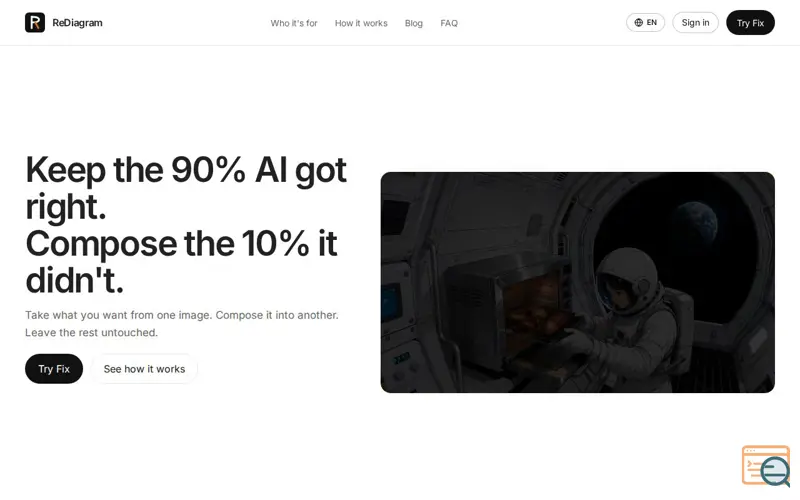 Screenshot of ReDiagram Fix