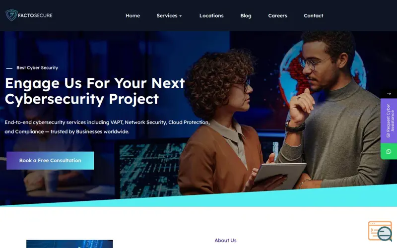 Screenshot of factosecure.com
