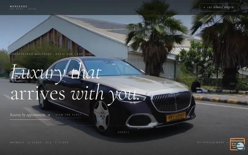 Screenshot of Mercedes On Rent