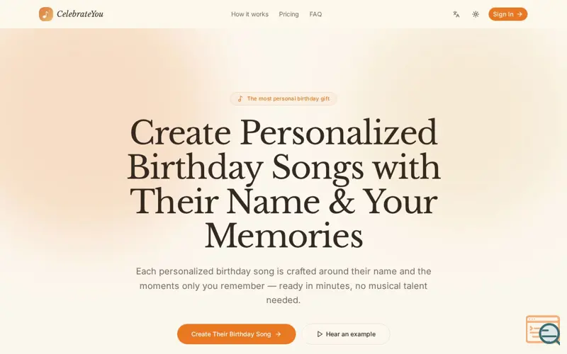 Screenshot of CelebrateYou — Personalized Birthday Songs