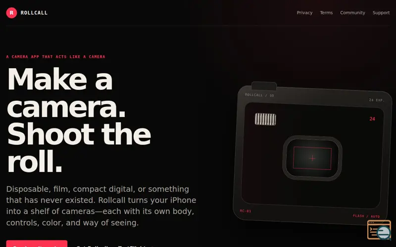 Screenshot of Rollcall