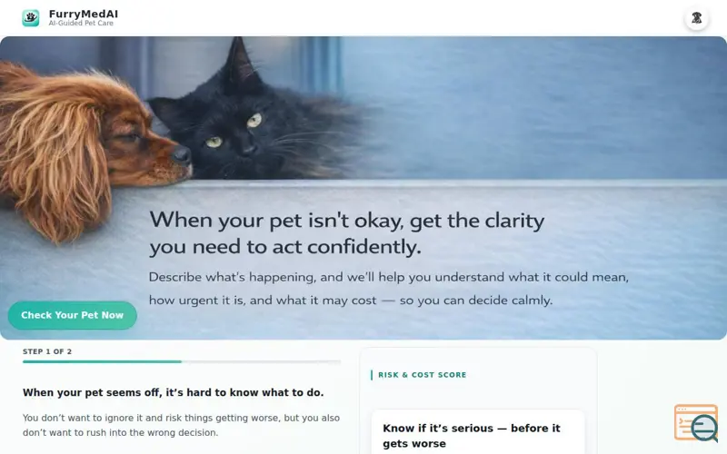 Screenshot of FurryMedAI