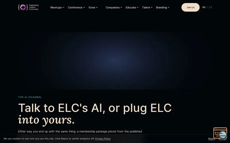 Screenshot of ELC Partnership AI Builder