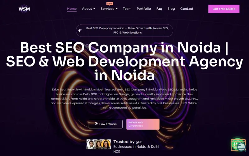 Screenshot of World SEO Marketing, a launch using Join.chat