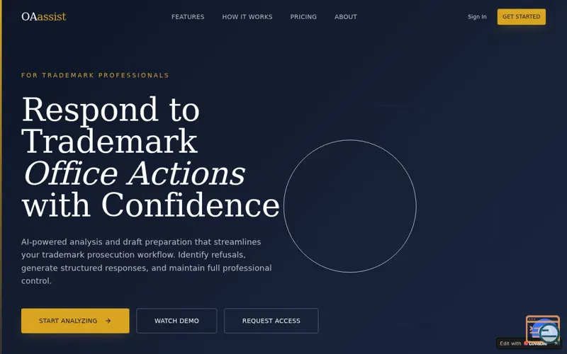 Screenshot of OA Assist