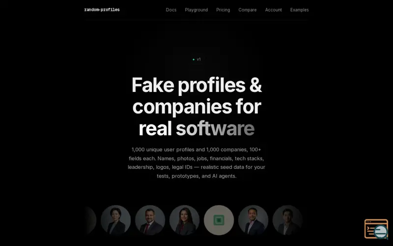 Screenshot of Random Profiles API
