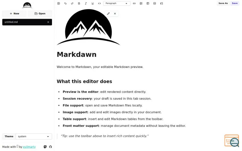 Screenshot of Marty