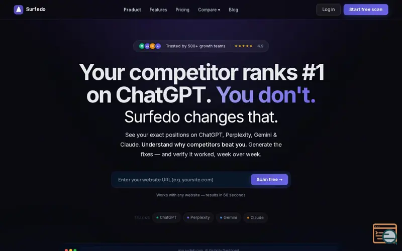 Screenshot of Surfedo