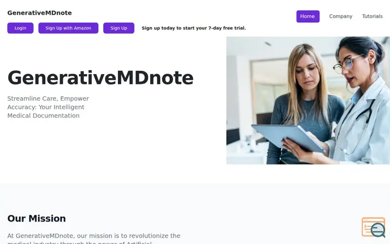 Screenshot of GenerativeMDnote