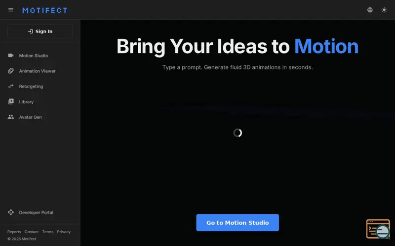 Screenshot of Motifect