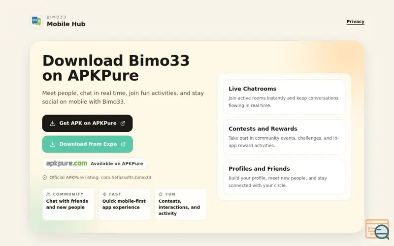 Screenshot of bimo33