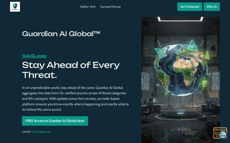 Screenshot of Guardian AI Global
