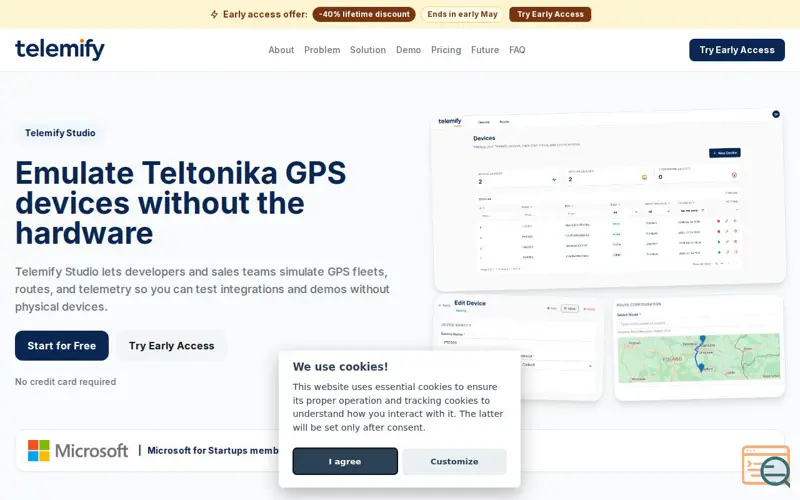 Screenshot of Telemify