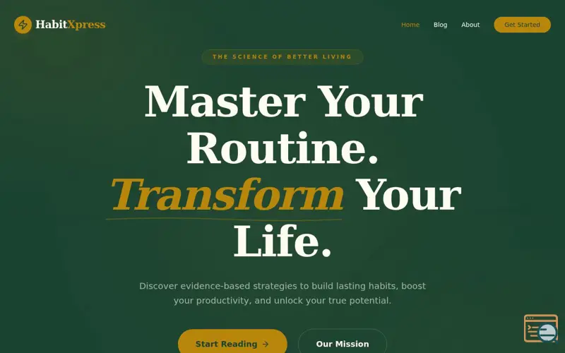 Screenshot of HabitXpress
