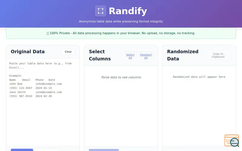 Screenshot of Randify