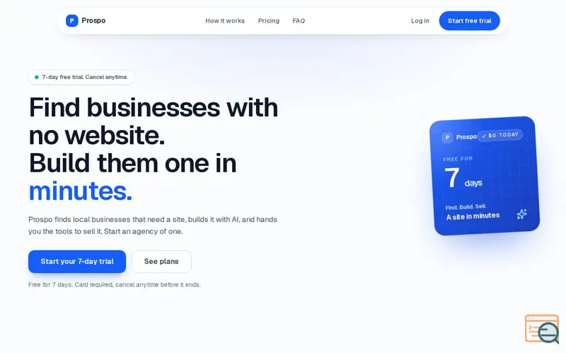 Screenshot of Prospo