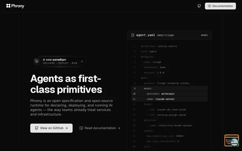 Screenshot of Phrony