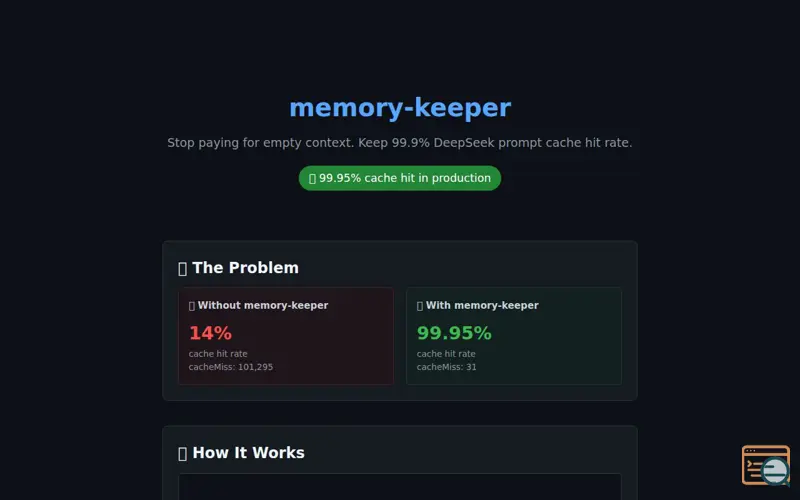 Screenshot of memory-keeper
