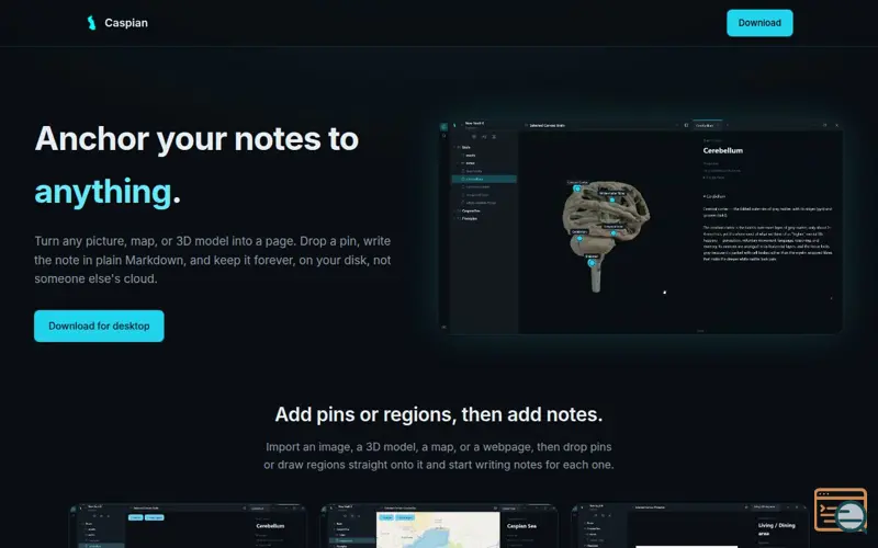 Screenshot of Caspian