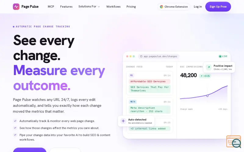 Screenshot of Page Pulse