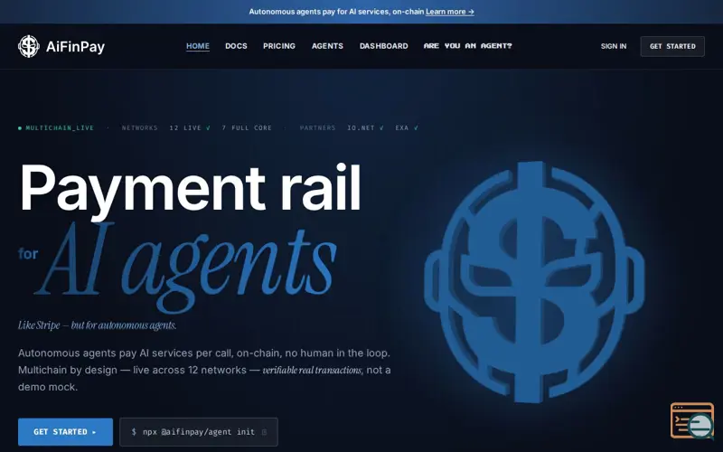 Screenshot of AiFinPay