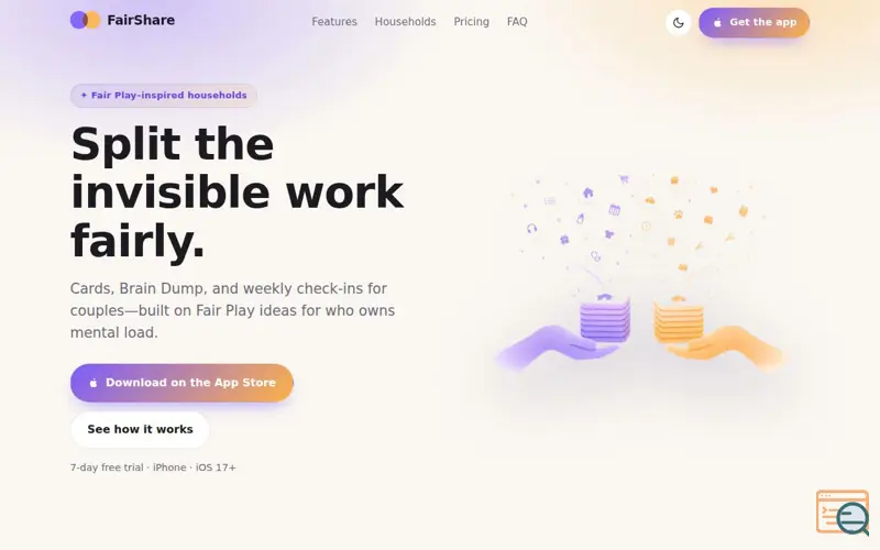 Screenshot of FairShare: Mental Load