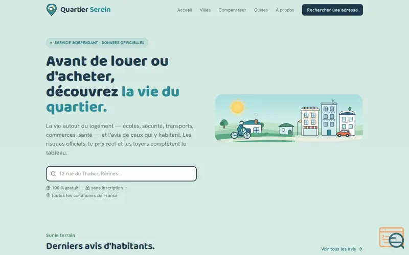Screenshot of Quartier Serein