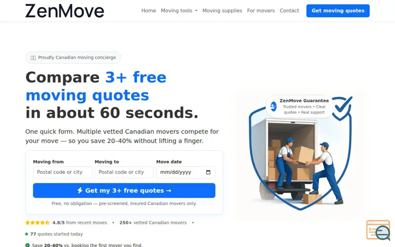 Screenshot of Zenmove
