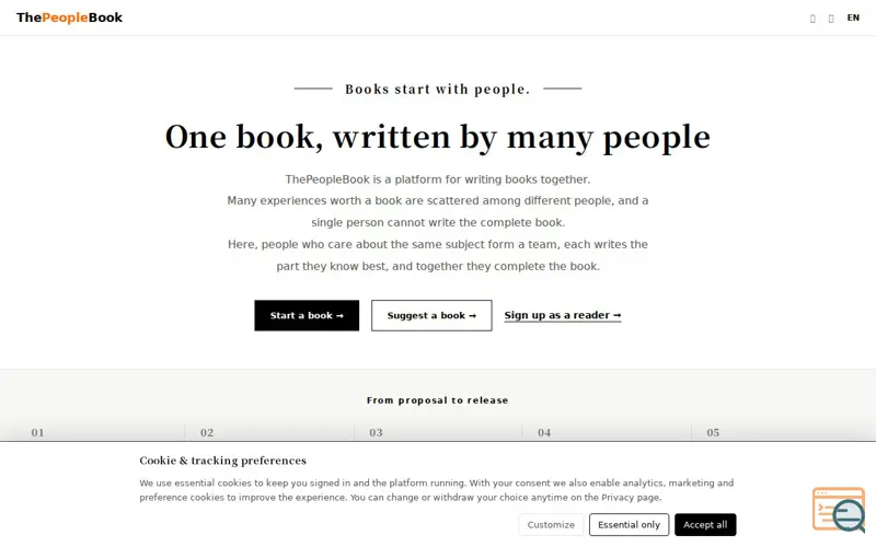 Screenshot of ThePeopleBook
