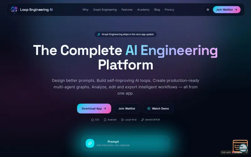 Screenshot of Loop Engineering Ai