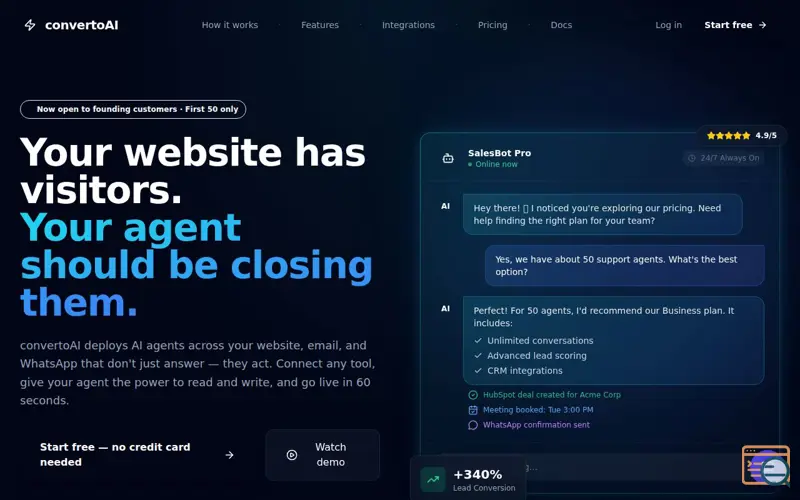 Screenshot of ConvertoAI