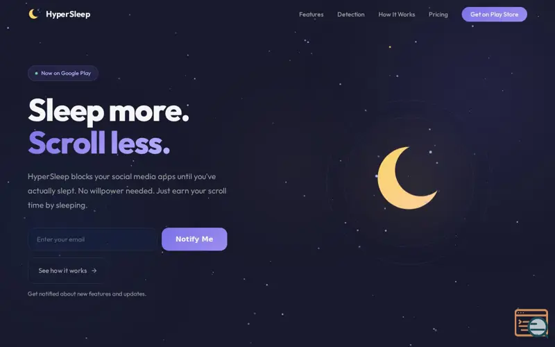 Screenshot of HyperSleep
