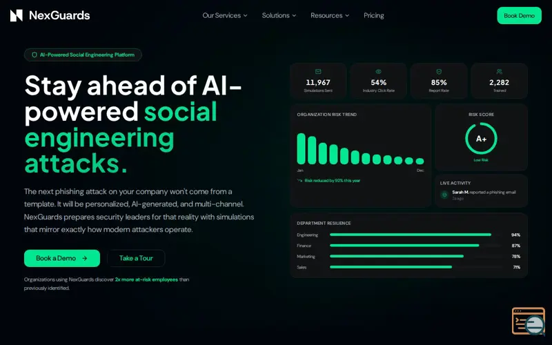 Screenshot of NexGuards
