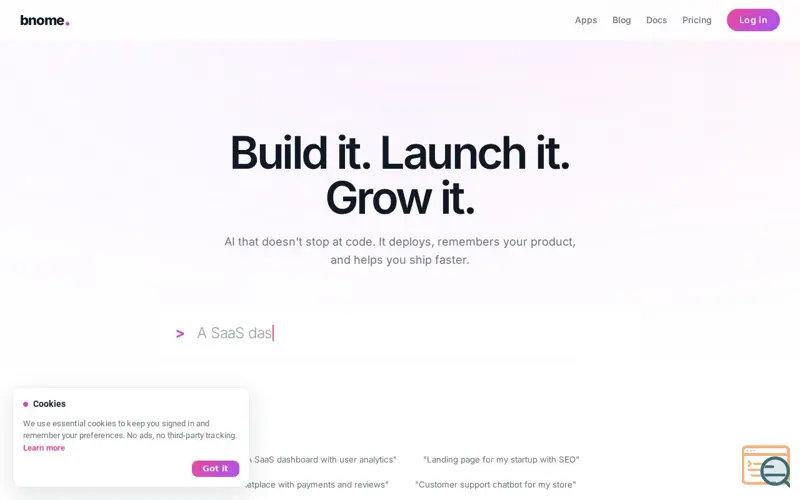 Screenshot of Bnome