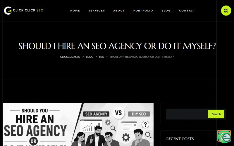 Screenshot of Should You Hire an SEO Agency?