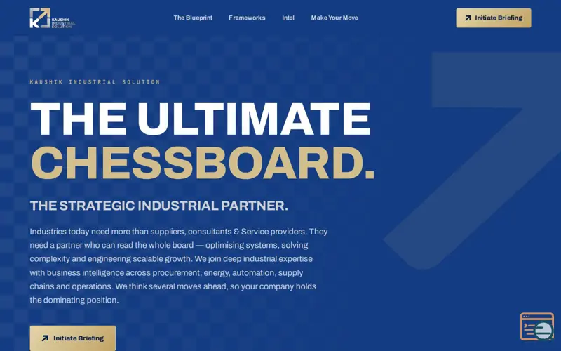 Screenshot of Kaushik Industrial Solution