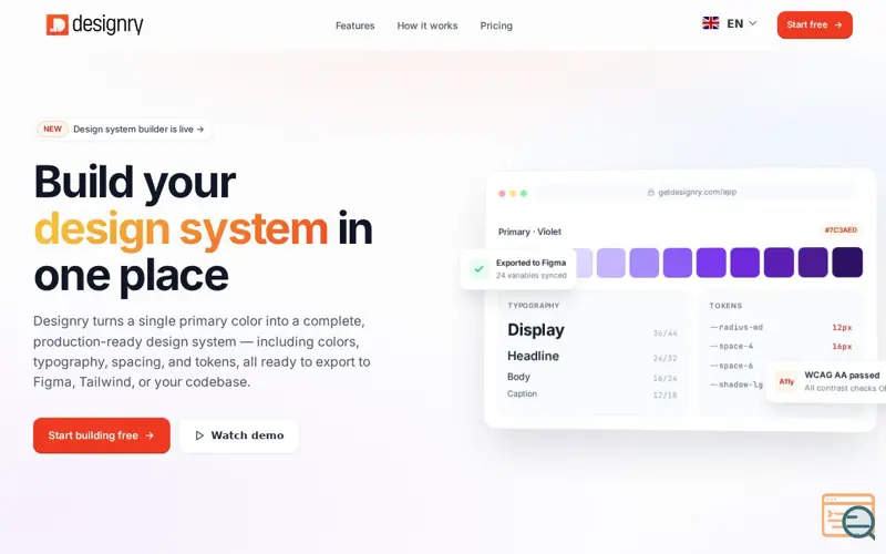 Screenshot of Designry